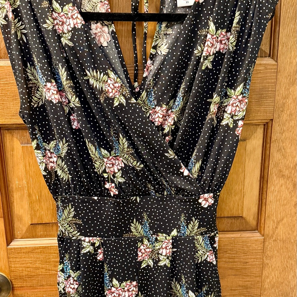 Floral Polka Dot Jumper/Romper